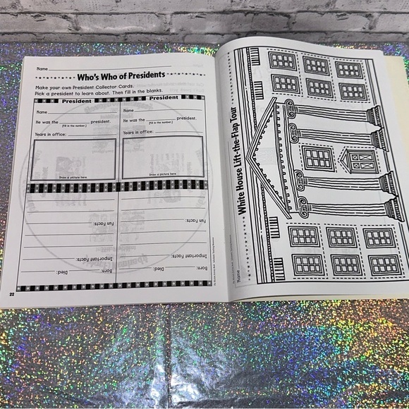 ELECTION Resources Lot of 2 Activity Books and Patriotic Bunting Accents - Picture 15 of 16